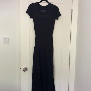 Black Knit Maxi dress